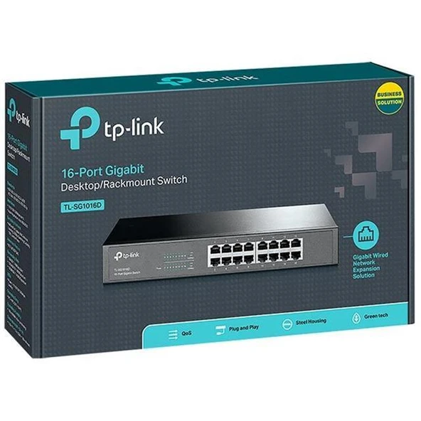 Tp-Link TL-SG1016D 16 Port Gigabit Ethernet Switch - Resim 3