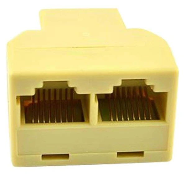 RJ 45 1 Dişi - 2 Dişi Çevirici 8P8C ürün görseli 1