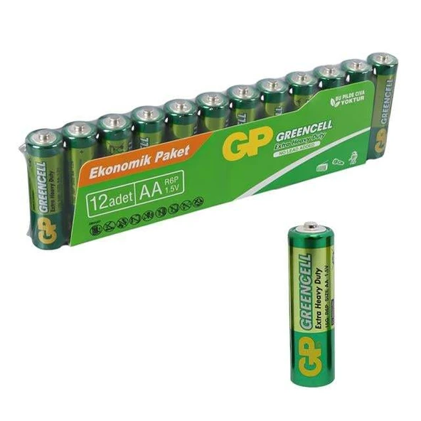 GP 15G-2VS12 AA Kalem Pil 12'li Paket ürün görseli 1