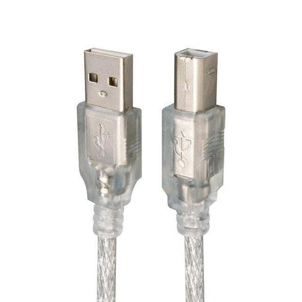 PowerMaster PM-3267 3 Metre Şeffaf USB 2.0 Yazıcı Kablosu ürün görseli 1