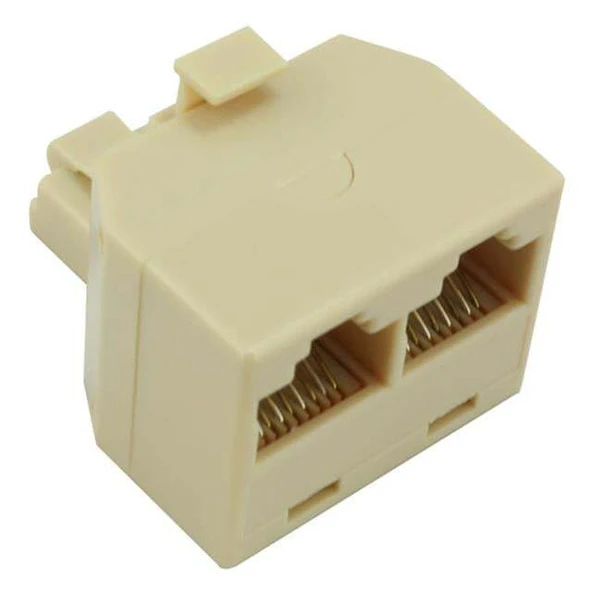 RJ 45 1 Erkek / 2 Dişi Çevirici 8P8C ürün görseli 1