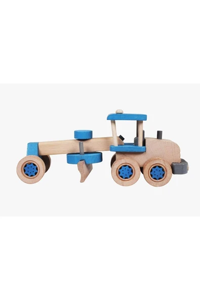 WOODTOY'S ORGANİK OYUNCAK DÜNYASI AHŞAP GREYDER ürün görseli 1