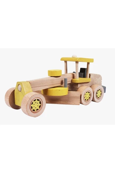 WOODTOY'S ORGANİK OYUNCAK DÜNYASI AHŞAP GREYDER ürün görseli 1
