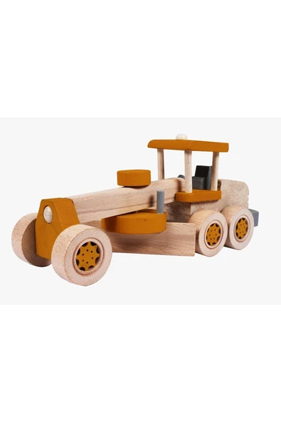 WOODTOY'S ORGANİK OYUNCAK DÜNYASI AHŞAP GREYDER ürün görseli 1