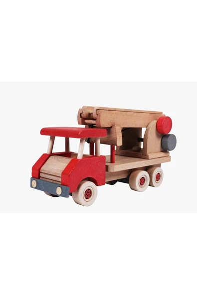 WOODTOY'S ORGANİK OYUNCAK DÜNYASI AHŞAP İTFAİYE ürün görseli 1