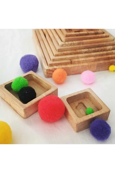 WOODTOY'S ORGANİK OYUNCAK DÜNYASI AHŞAP SAYI PİRAMİDİ - Resim 5