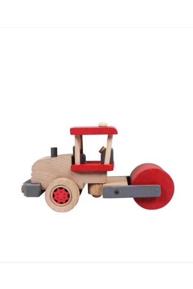WOODTOY'S ORGANİK OYUNCAK DÜNYASI AHŞAP YOL SİLİNDİRİ ürün görseli 1