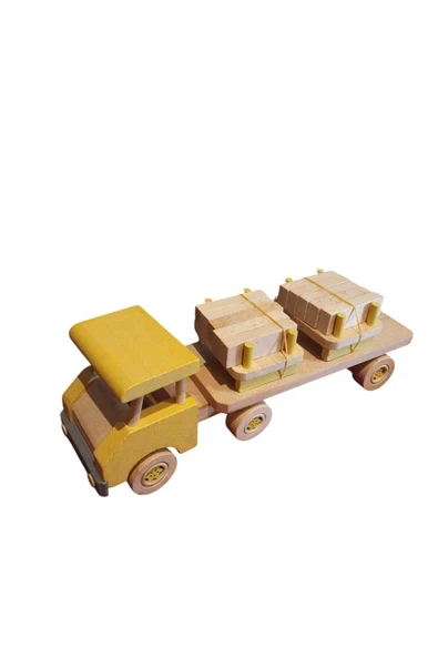WOODTOY'S ORGANİK OYUNCAK DÜNYASI AHŞAP KAMYON BLOKLU ürün görseli 1