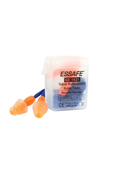 Essafe Çam Tipi Kulak Tıkacı Kordonlu Kutulu 24 Db ürün görseli 1