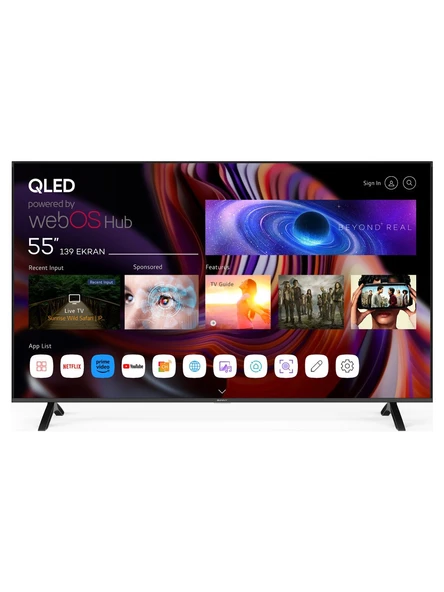 Sunny SN55QMN252 4K Ultra HD 55" 140 Ekran Uydu Alıcılı webOS Smart QLED TV ürün görseli 1