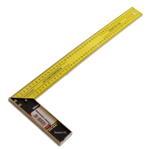 500 mm 50 cm Alüminyum Marangoz Gönye Metal Gövde Açılı Ölçüm Cetveli Ahşap İnşaat Hassas Gönye ürün görseli 1