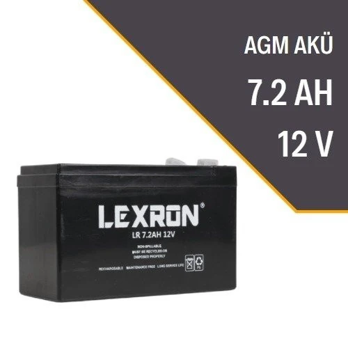 LEXRON 7.2AH-12V KURU TİP AKÜ ürün görseli 1