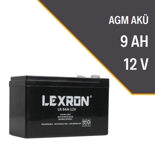 LEXRON 9AH-12V KURU TİP AKÜ ürün görseli 1