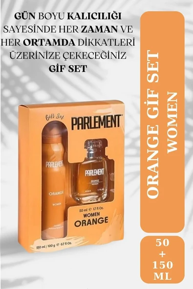 Parlement Orange Women Set Parfüm 50 Ml Edt&150 Ml ürün görseli 1