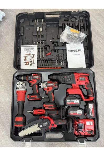 Kimmeer Plus 6 Lı Set 2025 Yeni Nesil Hilti-13 Mm Vidalama-testere-makas-spiral-450 Nm Torklu ürün görseli 1