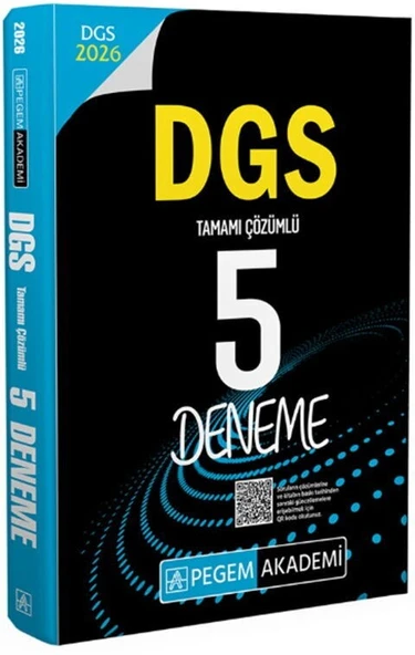 2026 DGS Tamamı Çözümlü 5 Deneme Pegem Yayınları ürün görseli 1