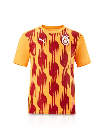 Galatasaray Puma A Takım Antrenman Sarı - Kırmızı Desenli T-Shirt ürün görseli 1