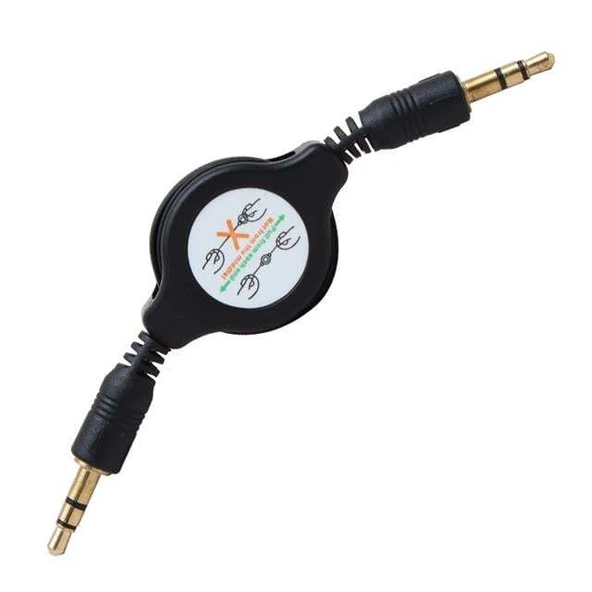 Powermaster Makaralı 3.5 Mm Stereo Erkek-Erkek Kablo ürün görseli 1