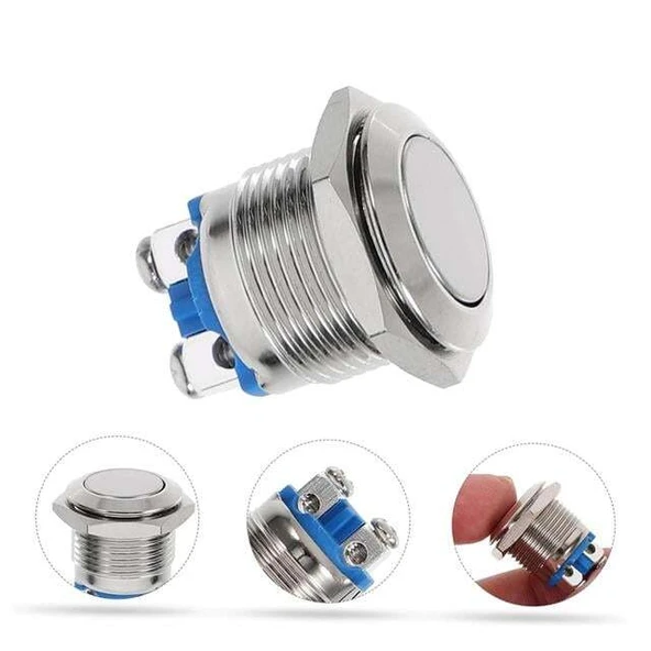 PowerMaster IC-182 D98 Metal 19Mm Düz Buton PBS28B-2 ürün görseli 1