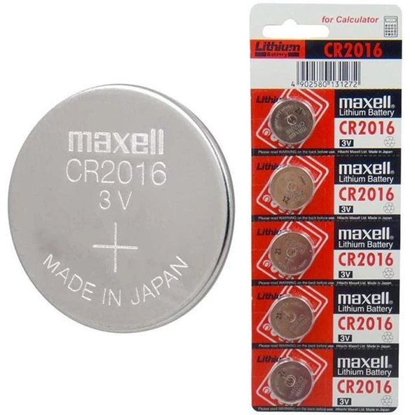 Maxell CR 2016 Lityum Pil 5'li Paket ürün görseli 1