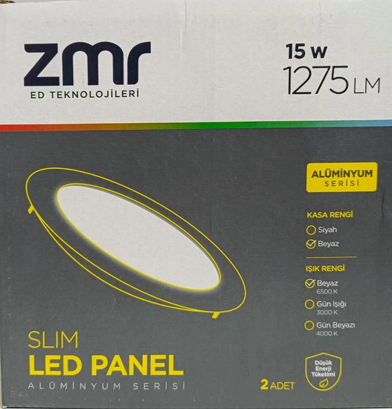 ZMR 15w SLİM 2 Lİ LED PANEL ARMATÜR - Resim 3