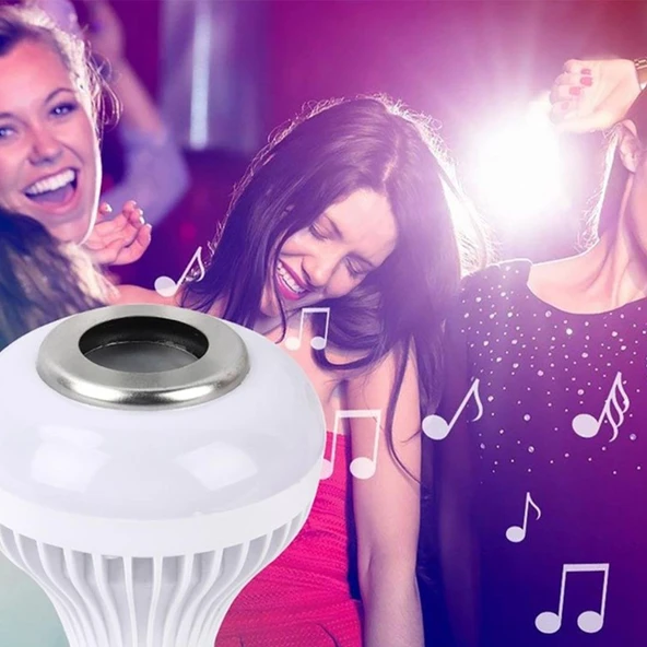 LEDX AL-SPKR Kumandalı Bluetooth Hoparlörlü Rgb Ledli Ampul ürün görseli 1