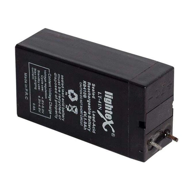 4 Volt 1 Amper Işıldak Akü (35x22x64 Mm) ürün görseli 1
