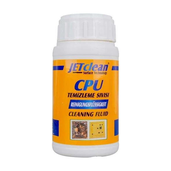 JetClean CPU-250 CPU Entegre Temizleme Sıvısı 250 mL - Bilgisayar ve Elektronik Parça Temizleyici ürün görseli 1