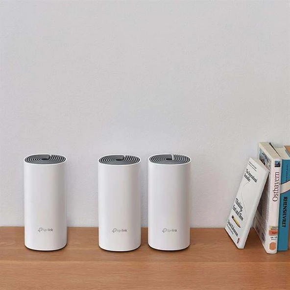 TP-Link AC1200 Deco E4 1200Mbps Mesh WIFI Sistemi (Üçlü) - Resim 3