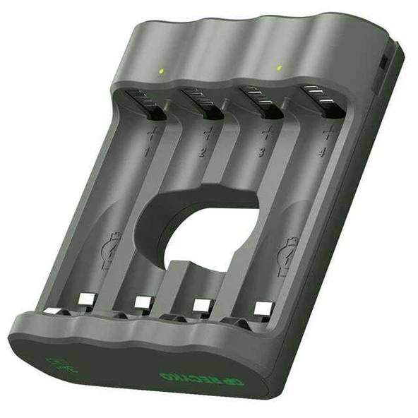 GP Recyko B441 Usb 4’lü AA - AAA Pil Şarj Cihazı (GPACSB44103 GPB441R21-2GTLB1) ürün görseli 1