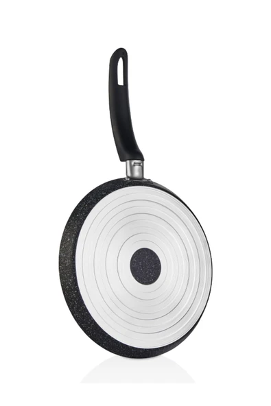 FALEZ Black Line Krep Tava 24cm Siyah - Resim 4
