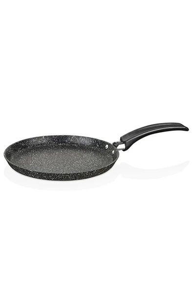 FALEZ Black Line Krep Tava 24cm Siyah - Resim 2