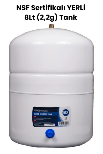 water jobs Su Arıtma Cihazı YERLİ NSF Sertifikalı 8Lt (2,2g) Tank ürün görseli 1