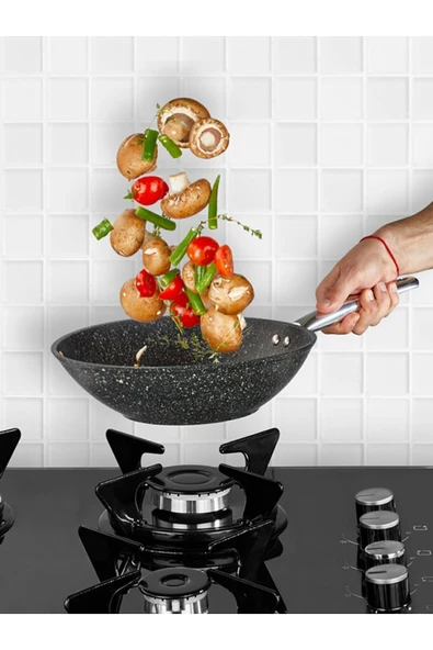 FALEZ Black Lıne 28 Wok Tava ürün görseli 1