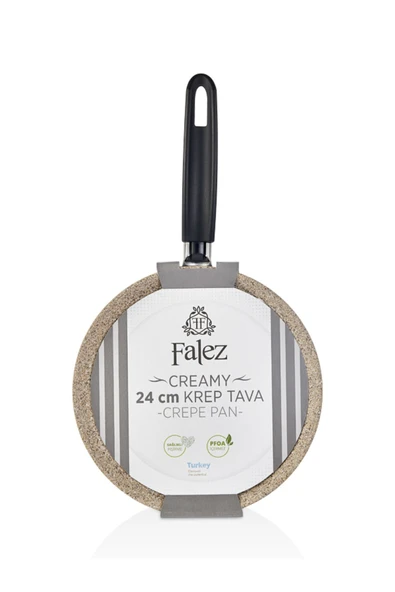 FALEZ Creamy Granit 24 Cm Krep Tavası - Resim 6