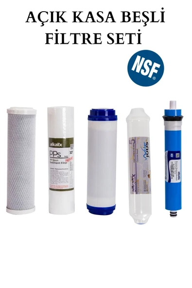 water jobs Açık Kasa Su Arıtma Cihazı Beşli Filtre Seti / Nsf Sertifikalı ürün görseli 1