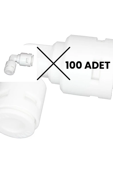 water jobs Su Arıtma Cihazı Filtre Dirseği / Quick - Quick Bağlantı /  100 ADET ürün görseli 1