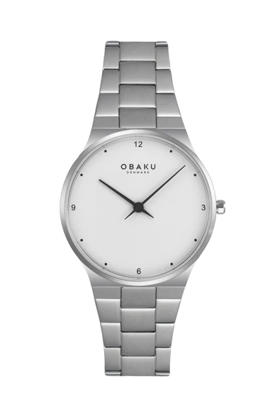 Obaku Denmark V305LXCWSC Quartz Çelik Gri Safir Cam 32 mm Kadın Kol Saati ürün görseli 1
