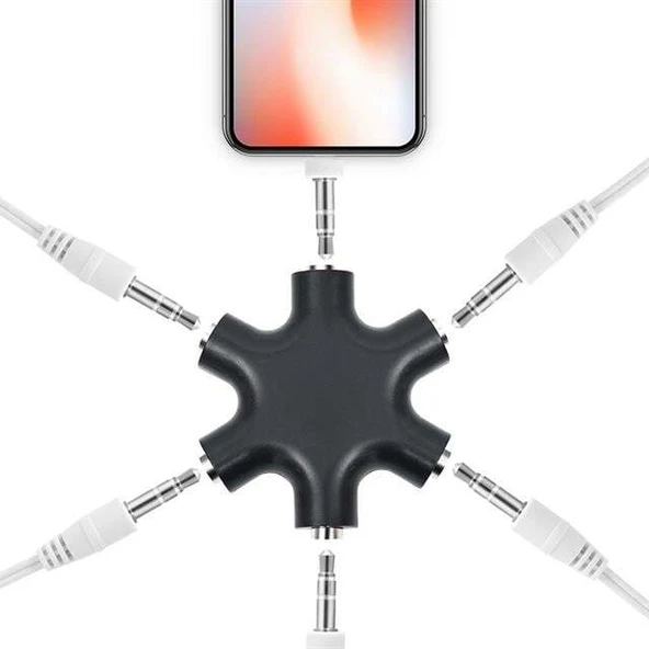 PowerMaster PM-24172 6'LI 3.5mm Stereo AUX Çoklayıcı ürün görseli 1