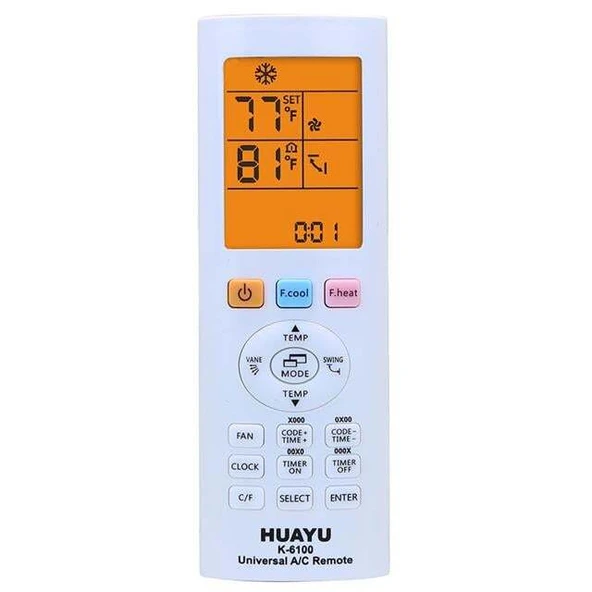 Huayu K-6100 Universal Akıllı AC Klima Kumandası ürün görseli 1