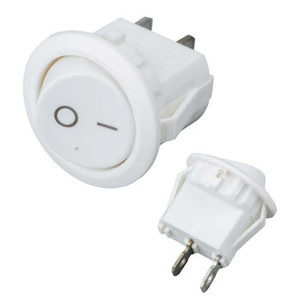 IC-133A Yuvarlak Işıksız On-Off Anahtar 2P ürün görseli 1