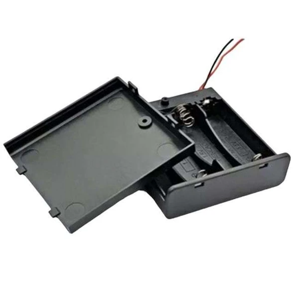 Powermaster  4'lü AA Kapaklı Switch'li Pil Yuvası (IC-233F) - Resim 4