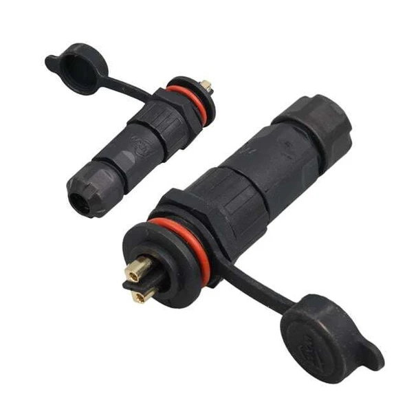 IC-266M 16Mm Su Geçirmez Konnektör Şase Seyyar Takım 2 Pin ürün görseli 1
