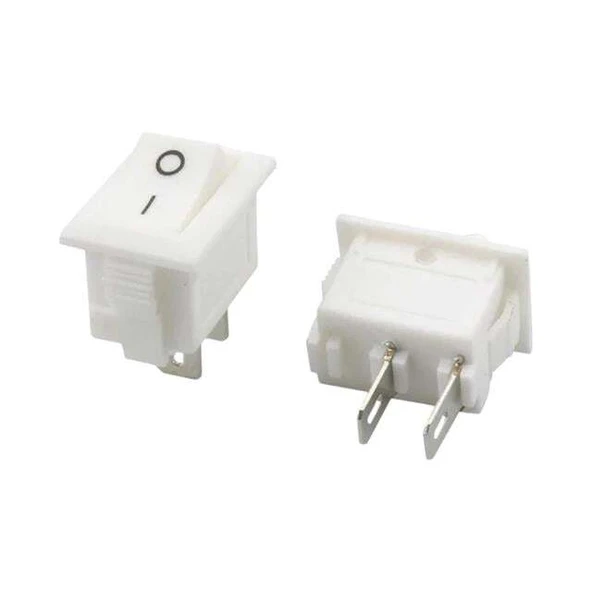 IC-120B Mini Işıksız On-Off 2P Anahtar Beyaz ürün görseli 1