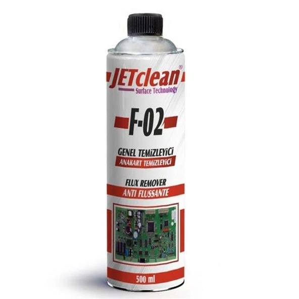 Jetclean F-02 500 Ml Flux Anakart Temizleme Sıvısı ürün görseli 1