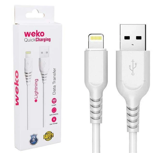 Weko WK-22019 USB To Lightning Telefon Şarj Kablosu ürün görseli 1