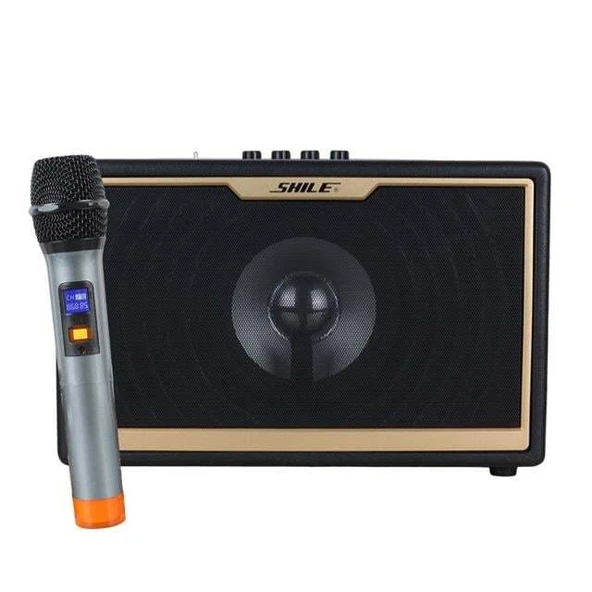 Shile SD-1 El Mikrofonlu Kumandalı USB/SD/BT Portatif Hoparlör ürün görseli 1