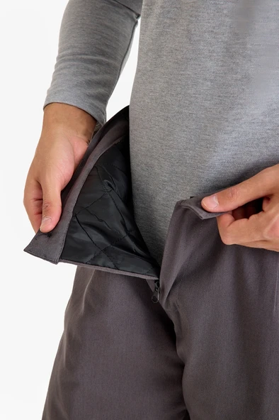 Kapitoneli İş Pantolonu 3 cm Reflektörlü Kışlık - Resim 10