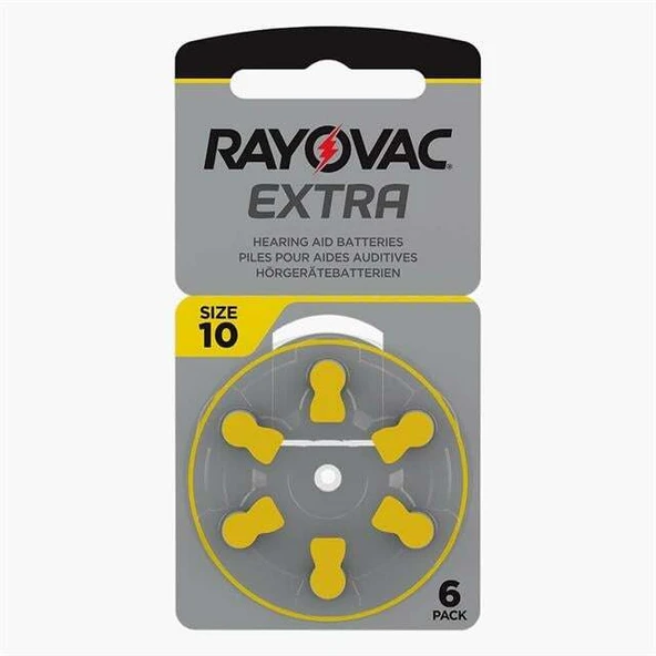 Rayovac 10 Numara Kulaklık Pili (6'lı Paket) ürün görseli 1