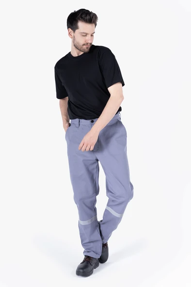 Reflektörlü Kışlık İş Pantolonu Gabardin 7x7 %100 Pamuk ürün görseli 1